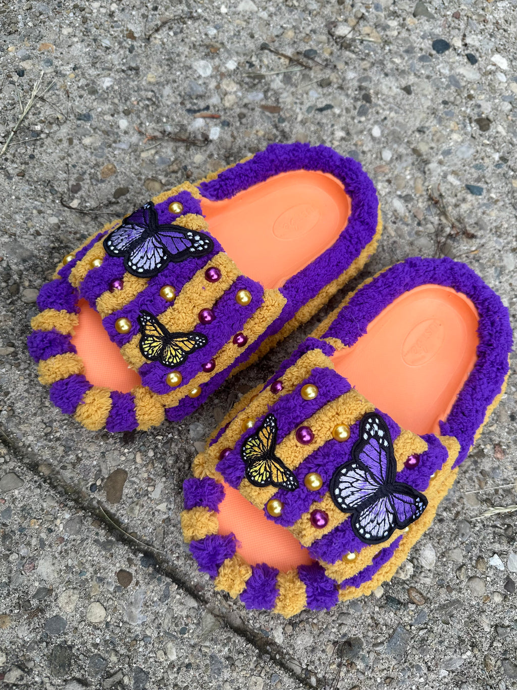 Purple & gold Butterfly slides