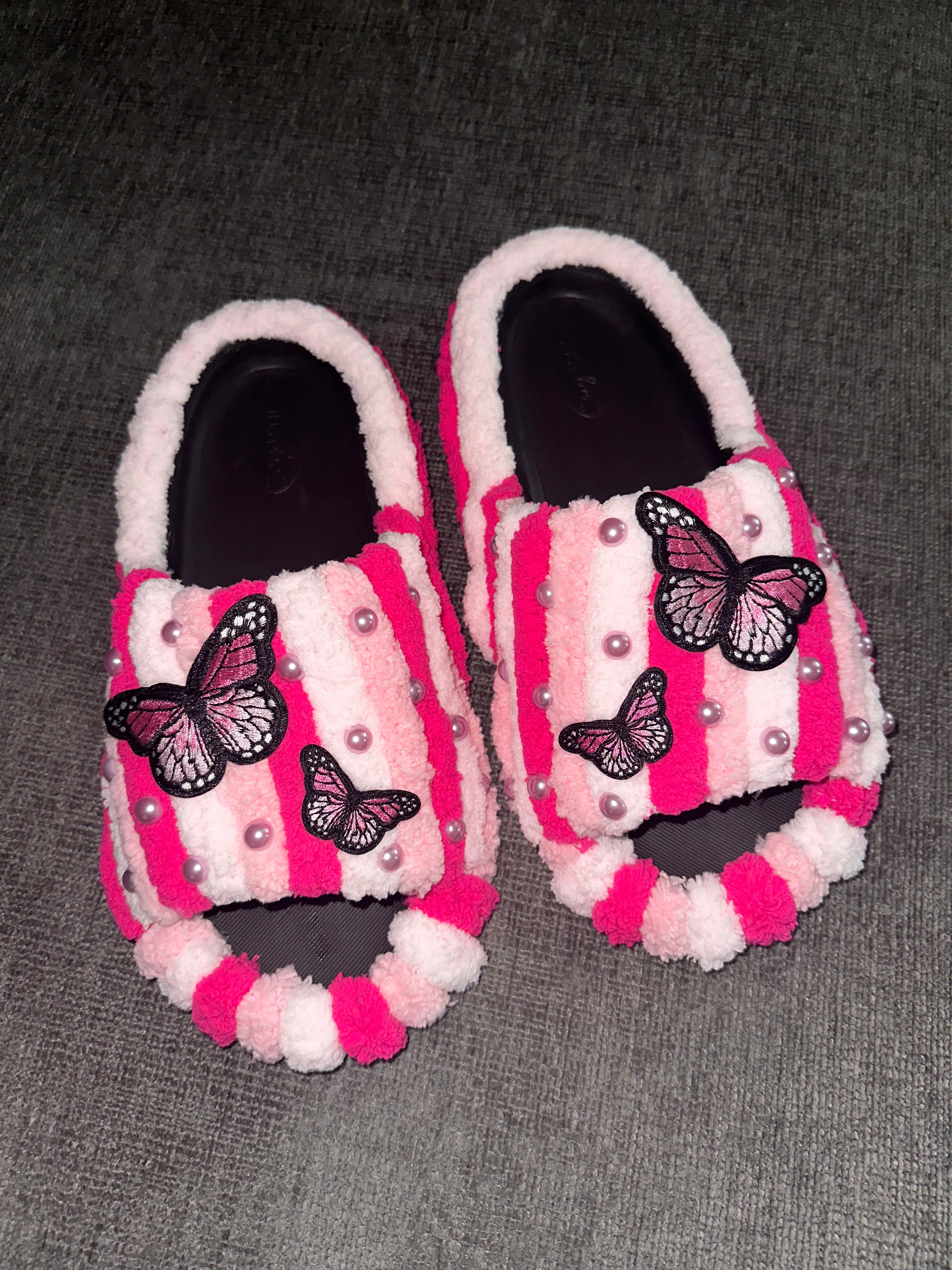 Pink butterfly slides