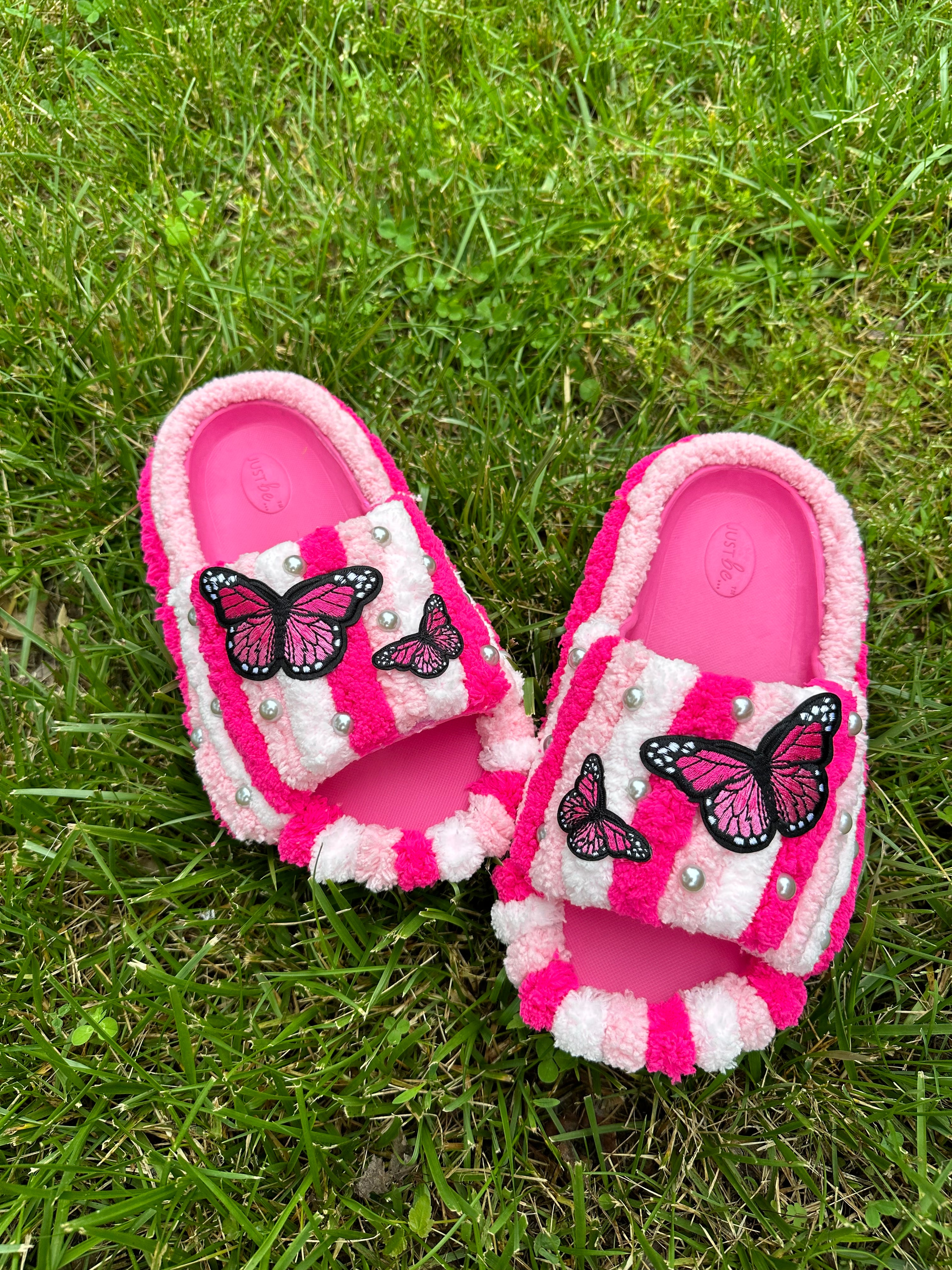 Pink butterfly slides